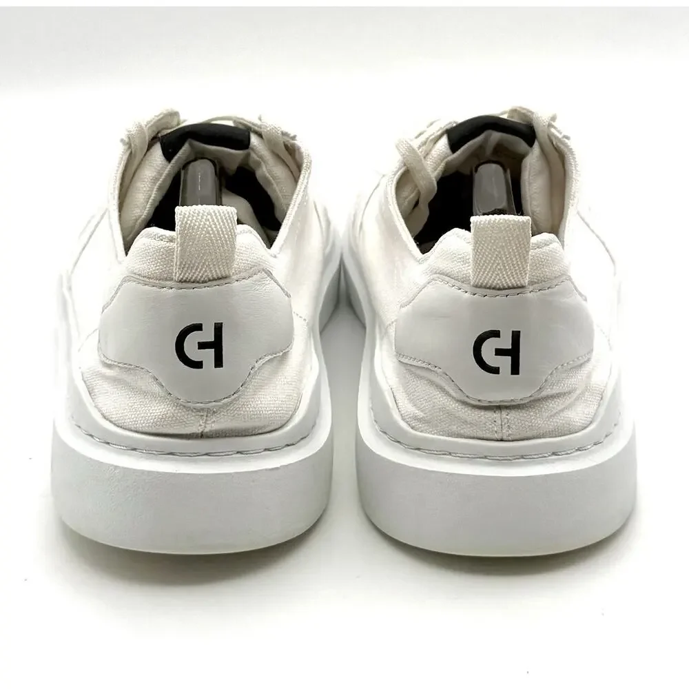 Cole Haan Women's Size 11B White Canvas Grand 360 Low Top Comfort Sneakers